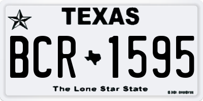 TX license plate BCR1595