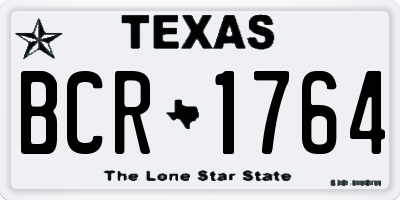 TX license plate BCR1764