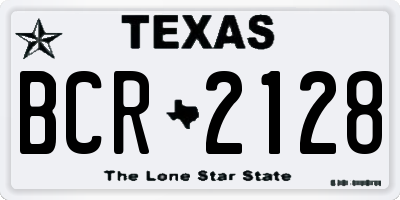TX license plate BCR2128