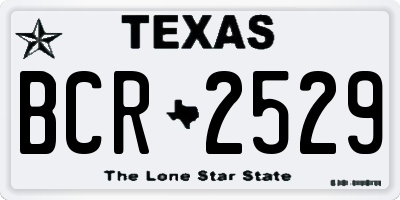 TX license plate BCR2529