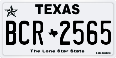 TX license plate BCR2565