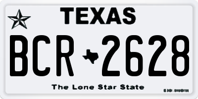 TX license plate BCR2628