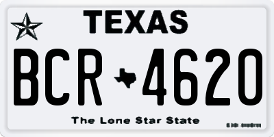 TX license plate BCR4620