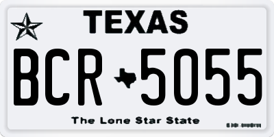 TX license plate BCR5055