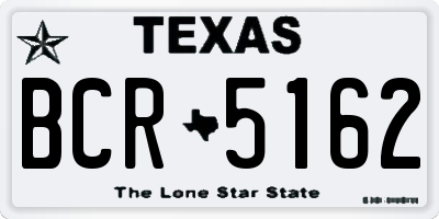 TX license plate BCR5162