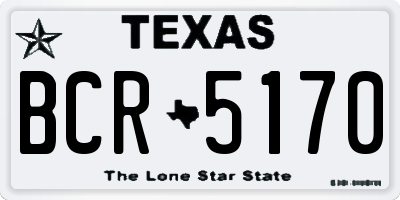 TX license plate BCR5170