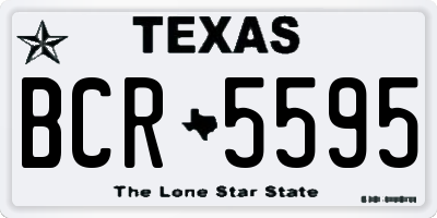 TX license plate BCR5595