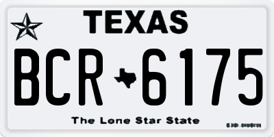 TX license plate BCR6175