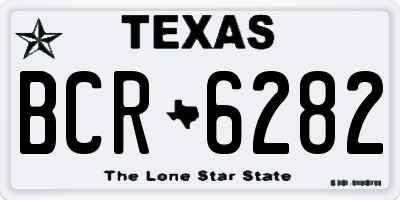 TX license plate BCR6282