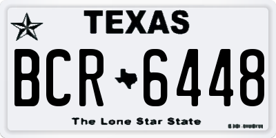 TX license plate BCR6448
