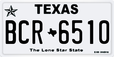 TX license plate BCR6510