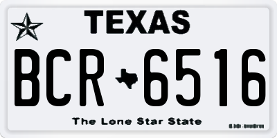 TX license plate BCR6516