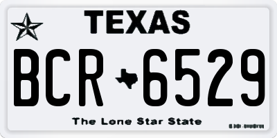 TX license plate BCR6529