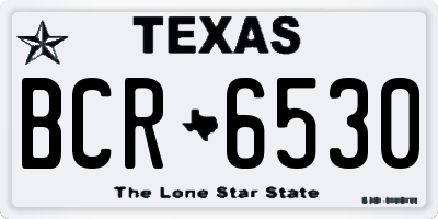TX license plate BCR6530