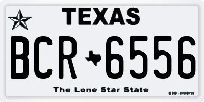 TX license plate BCR6556
