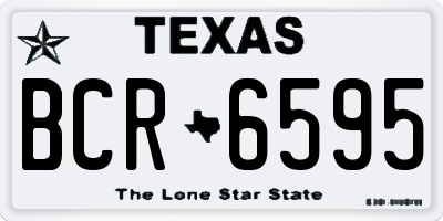 TX license plate BCR6595