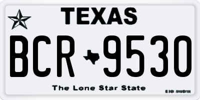 TX license plate BCR9530