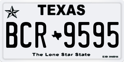 TX license plate BCR9595