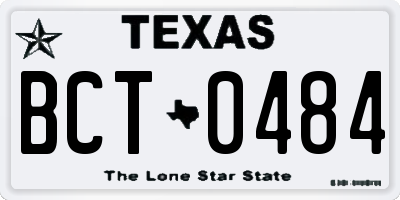 TX license plate BCT0484