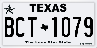 TX license plate BCT1079