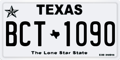 TX license plate BCT1090