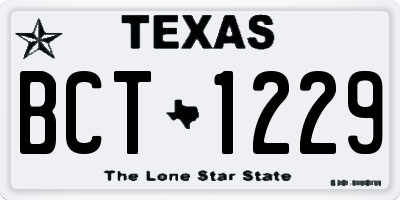 TX license plate BCT1229