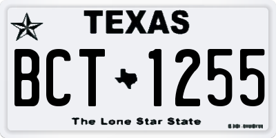 TX license plate BCT1255