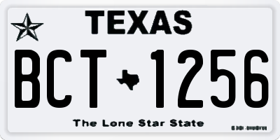 TX license plate BCT1256