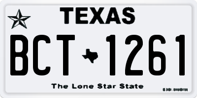 TX license plate BCT1261