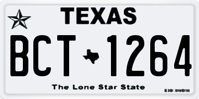 TX license plate BCT1264