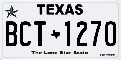 TX license plate BCT1270