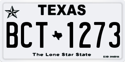 TX license plate BCT1273