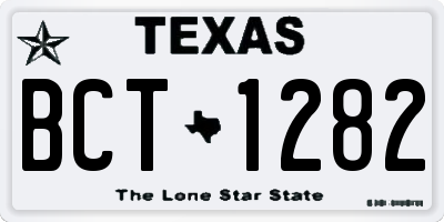 TX license plate BCT1282