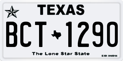 TX license plate BCT1290