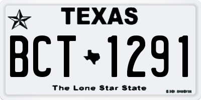 TX license plate BCT1291