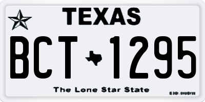TX license plate BCT1295