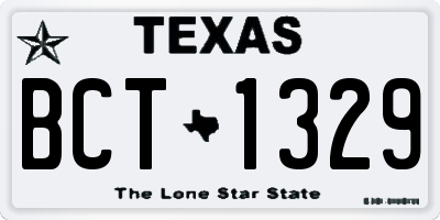 TX license plate BCT1329