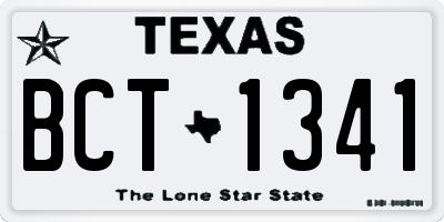 TX license plate BCT1341