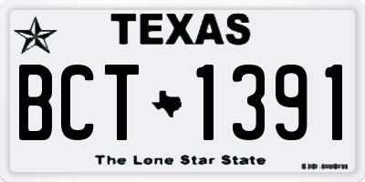 TX license plate BCT1391