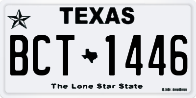 TX license plate BCT1446