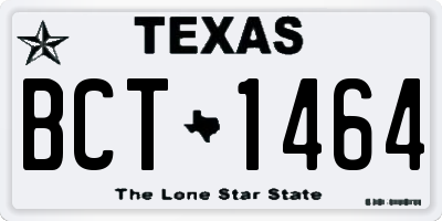TX license plate BCT1464
