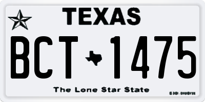 TX license plate BCT1475