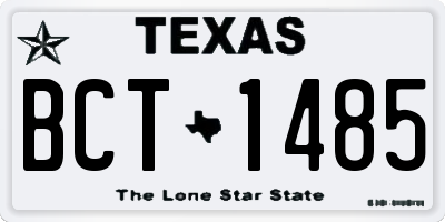 TX license plate BCT1485