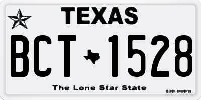 TX license plate BCT1528