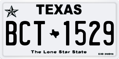 TX license plate BCT1529