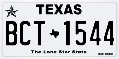 TX license plate BCT1544
