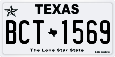 TX license plate BCT1569