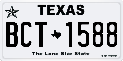 TX license plate BCT1588