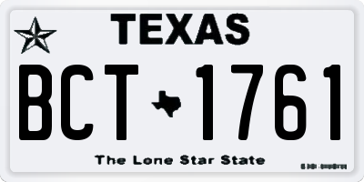 TX license plate BCT1761