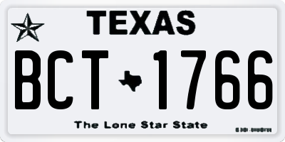 TX license plate BCT1766